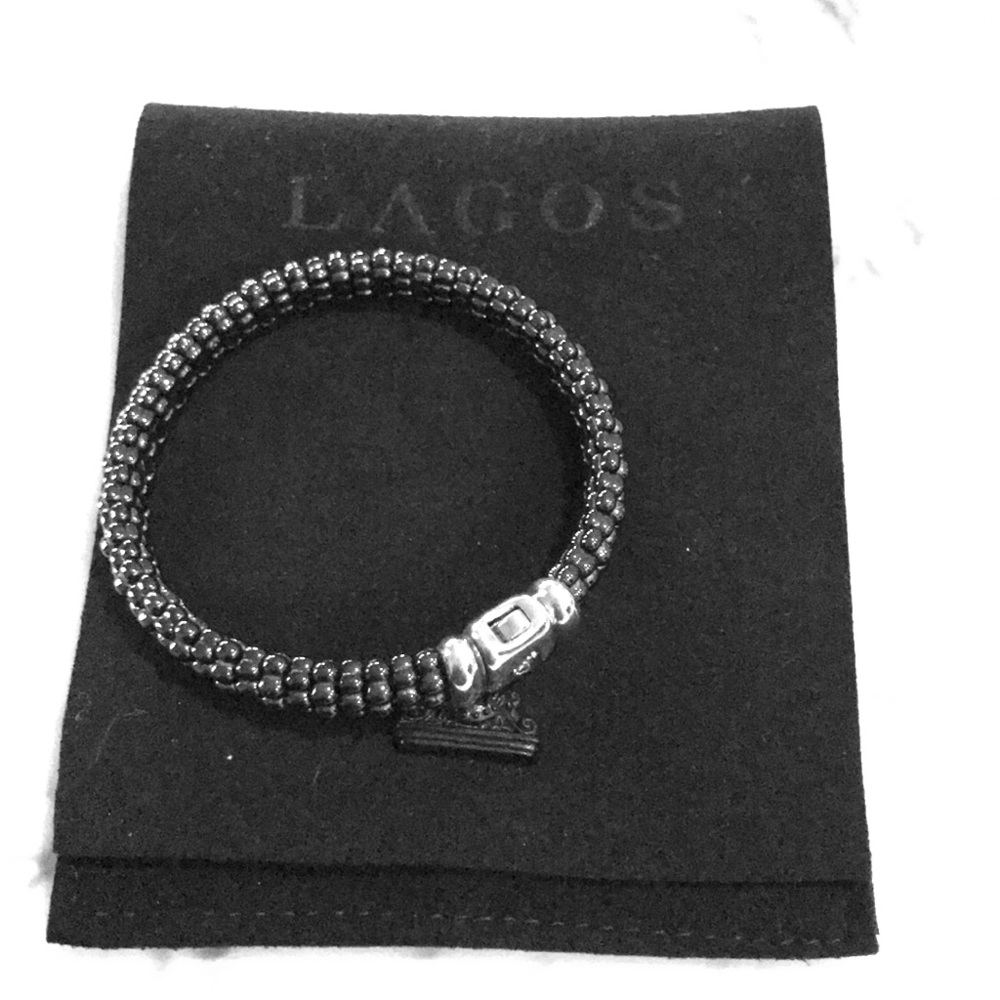 Lagos black caviar bracelet.